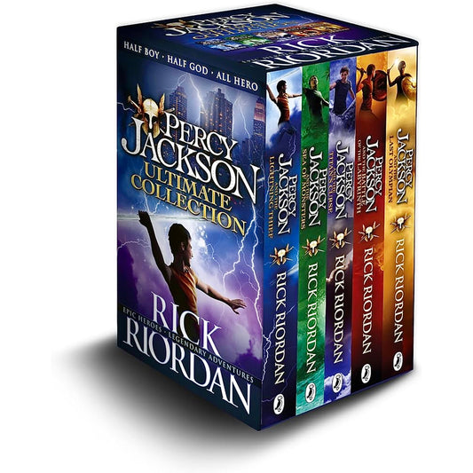 Percy Jackson Books Box Set of 5 Books Collection by Rick radion