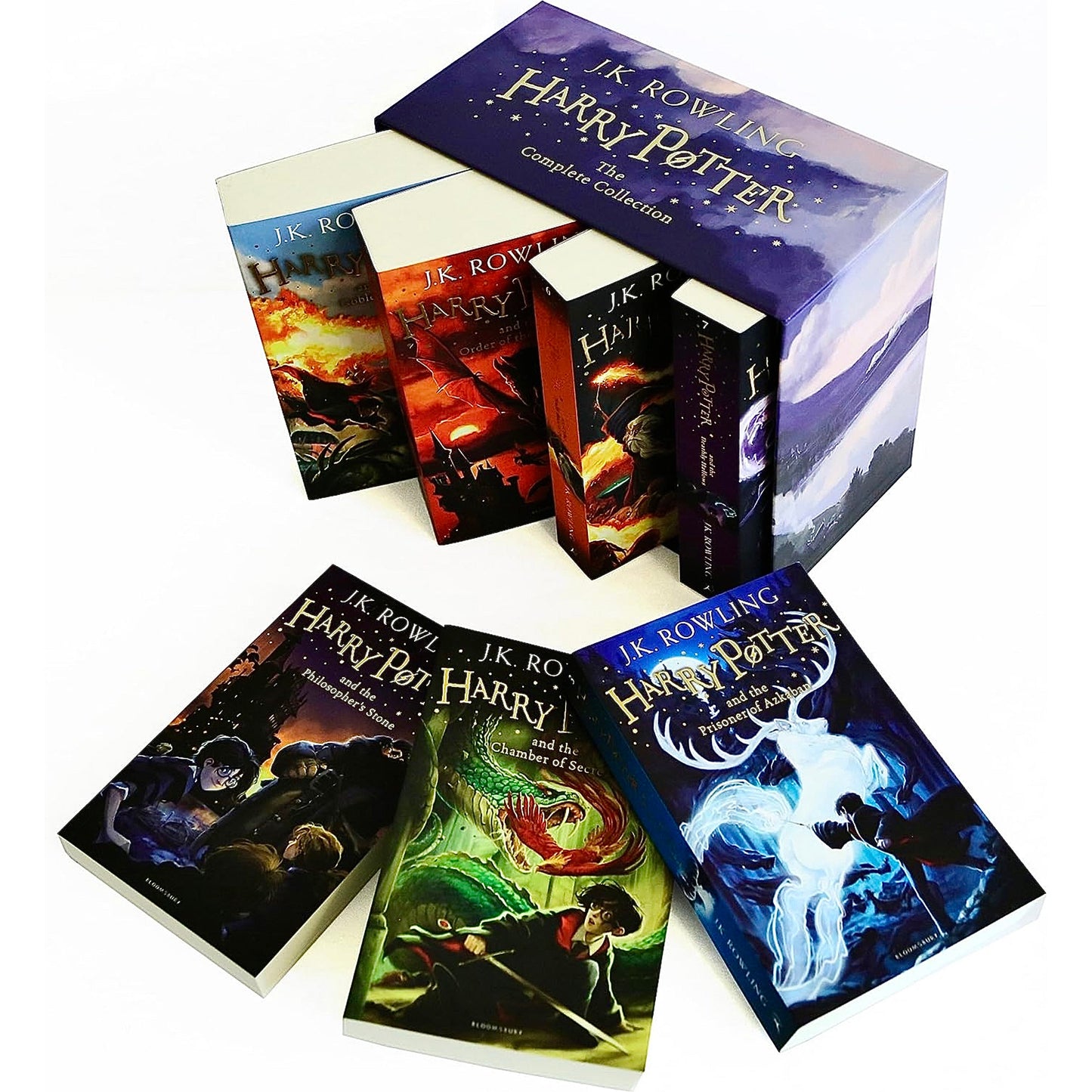 Harry Potter Box Set: The Complete Collection (Children's Paperback) - Harry Potter books set  (English, Mixed media product, Rowling J. K.)