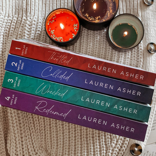 Dirty Air Series Bestseller Combo | (Collided and Redeemed + Throttled + Wrecked) | 4 Book Set by Lauren Asher